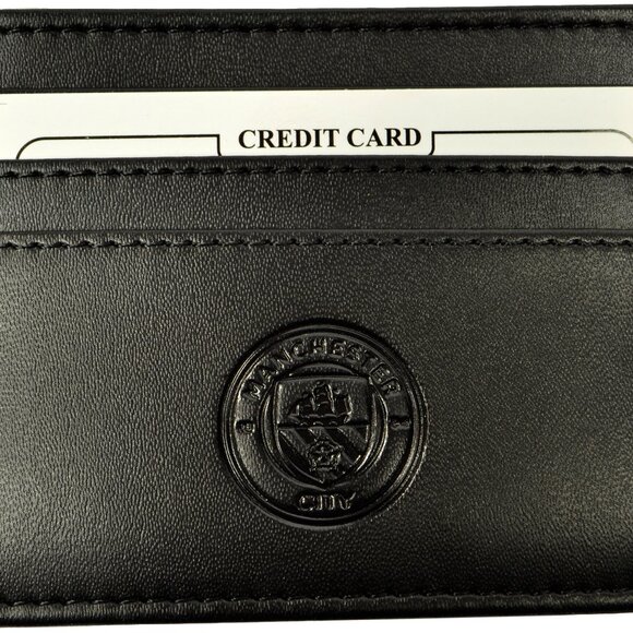 Manchester City FC Official Black Credit Card Holder Wallet - Picture 4 of 5